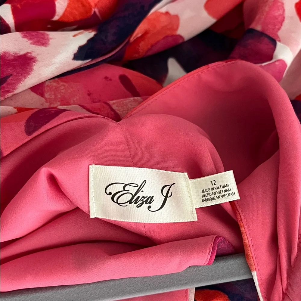 Eliza J Vibrant Floral Maxi Dress in Pink and Purple - Picture 2 of 5